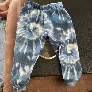 Blue tie-dye sweatpants